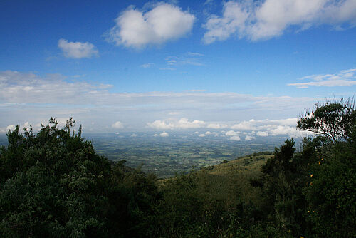 Luftaufnahme des Aberdares Nationalpark in Kenia