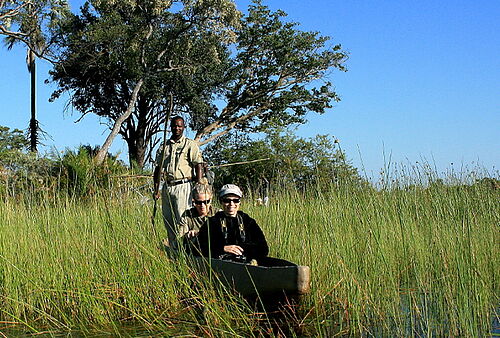 Drei Flüsse Deluxe Safari, Flüsse, Safari, Deluxe, Botswana, Okavango, Delta, Mokoro