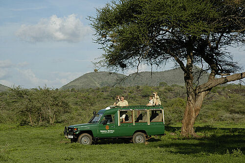 Safari Aktivitäten in der Kilaguni Serena Lodge im Tsavo West Nationalpark in Kenia