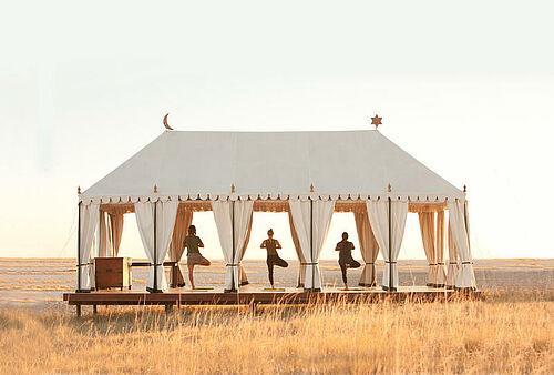 San Camp in Botswana