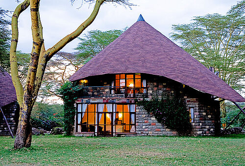 Komfortable Zimmer in der Lake Naivasha Sopa Lodge in Kenia