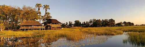 Gunns Camp im Okavango Delta in Botswana