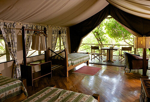 Rufiji River Camp im Selous Nationalpark in Tansania