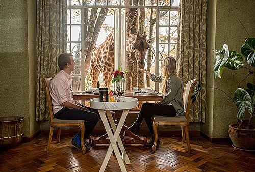 Giraffe Manor Hotel in Nairobi, Kenia