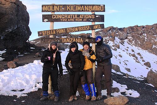 Besteigung des Mount Kilimanjaros