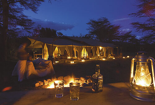 Naibor Camp in der Naibosho Conservancy in der Masai Mara in Kenia