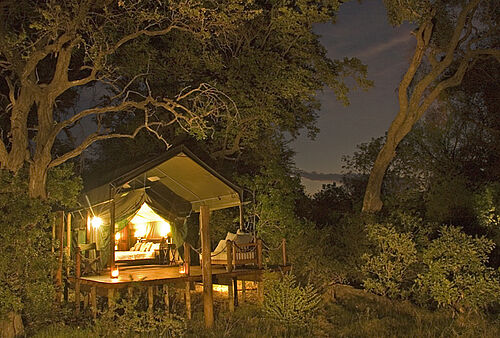 Stanleys Camp im Okavango Delta in Botswana
