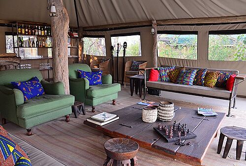 Sango Safari Camp in der Khwai Community Area in Botswana