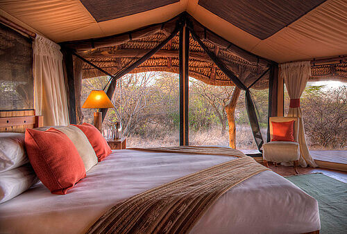 Luxuriöse Zelte im Lewa Safari Camp in Nordkenia