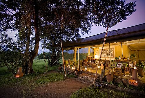 Luxuriöse Safari Zelte Kicheche Mara Camp in der Masai Mara in Kenia