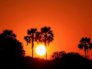Botswana Sonnenuntergang