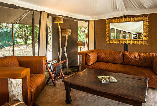 Entim Camp in der Masai Mara in Kenia