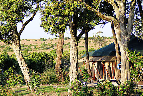 Sand River Camp in der Masai Mara