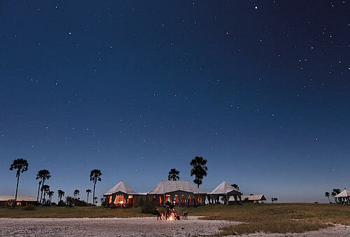 San Camp in Botswana