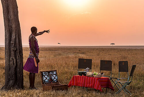 Safari Aktivitäten im Entim Camp in der Masai Mara in Kenia