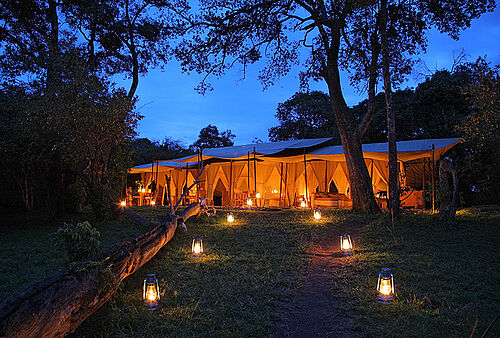 Naibor Camp in der Naibosho Conservancy in der Masai Mara in Kenia