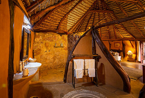 Badezimmer in einem Cottage