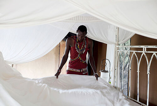 Safari-Zelte im Serian Camp in der Masai Mara in Kenia