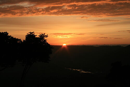 Sonnenuntergang in Tansania