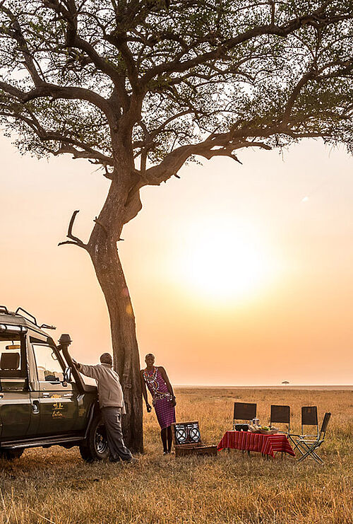 Safari Aktivitäten im Entim Camp in der Masai Mara in Kenia