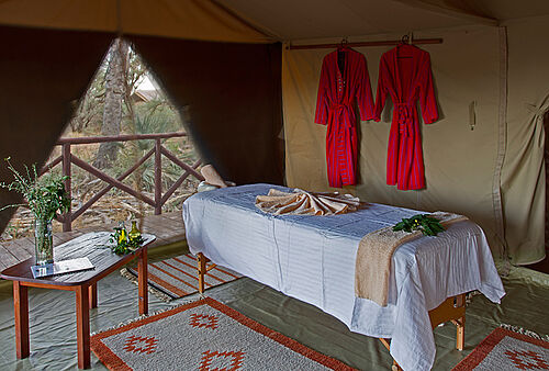 Wellness im Elephant Bedroom Camp im Samburu Nationalpark in Kenia