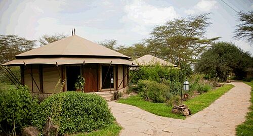 Komfortable Safari Zelte im Lake Elementeita Serena Camp in Kenia