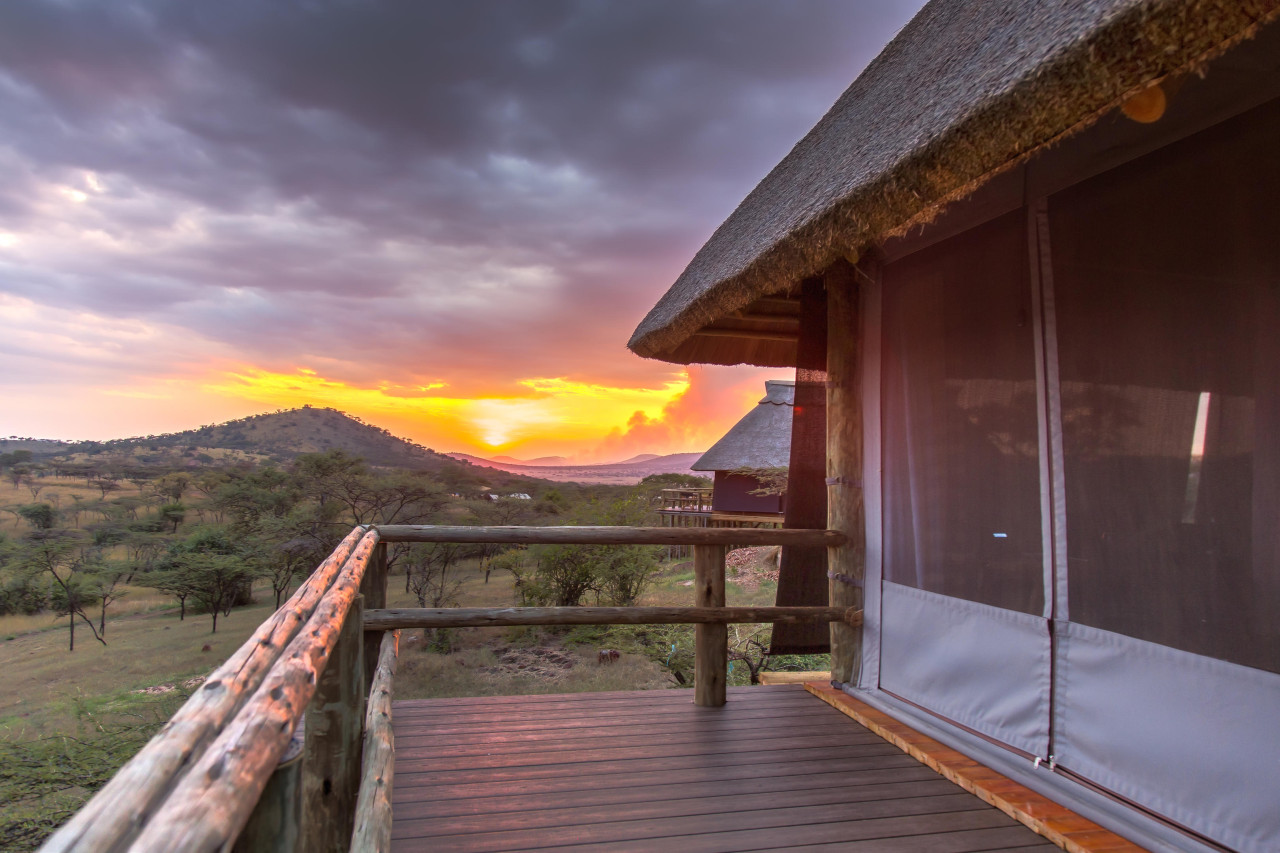 Die Veranda in jedem Zimmer mit Blick in die Natur