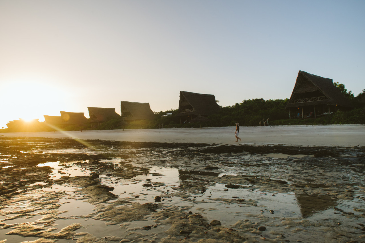Auch bei Ebbe ist ein Strandspaziergang möglich