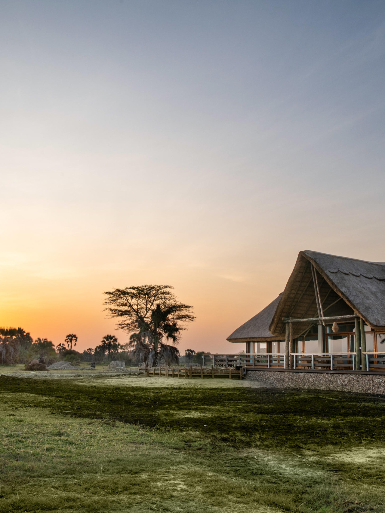 Am Lake Manyara zwischen Palmen gelegen