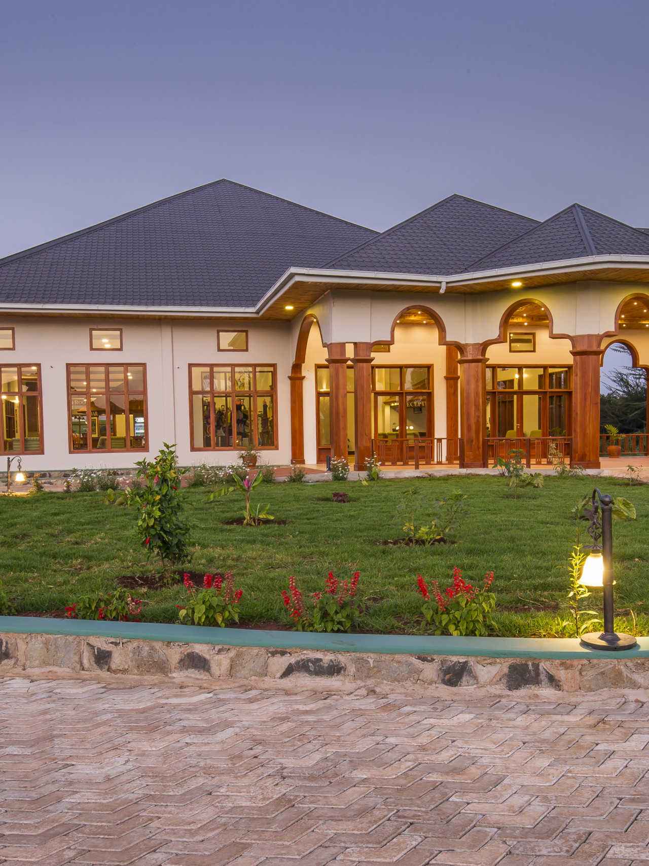 Lodge mit einem atemberaubenden Blick