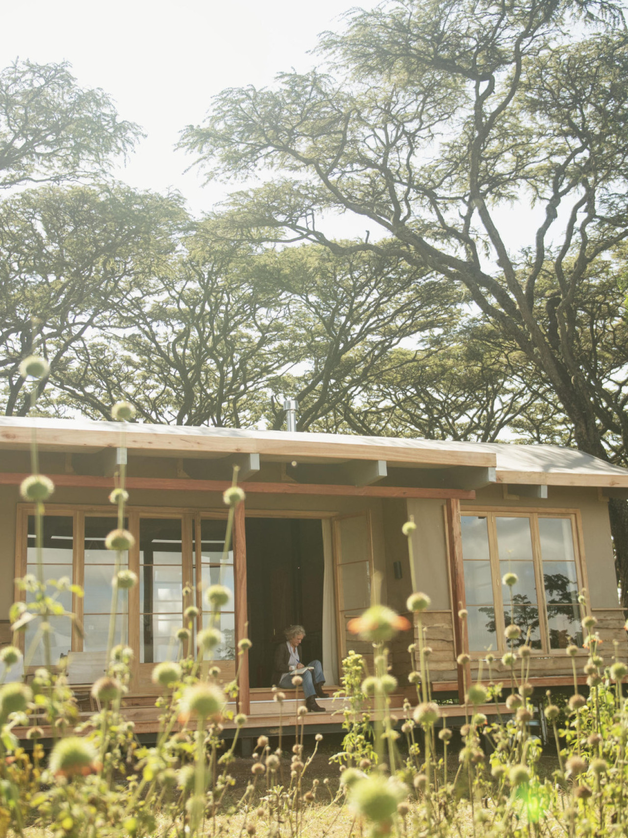Cottage mit privater Veranda zwischen exotischen Pflanzen