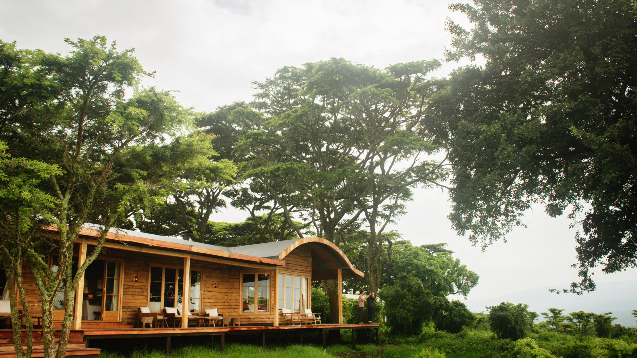 Nachhaltig errichtetes Camp am Ngorongoro Krater