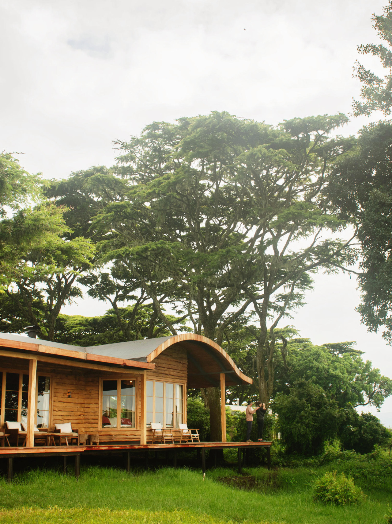 Nachhaltig errichtetes Camp am Ngorongoro Krater