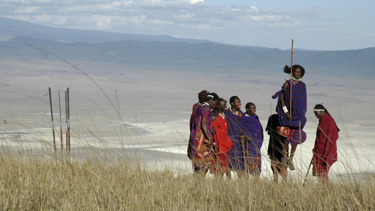Das Massai Volk lebt im Ngorongoro Schutzgebiet