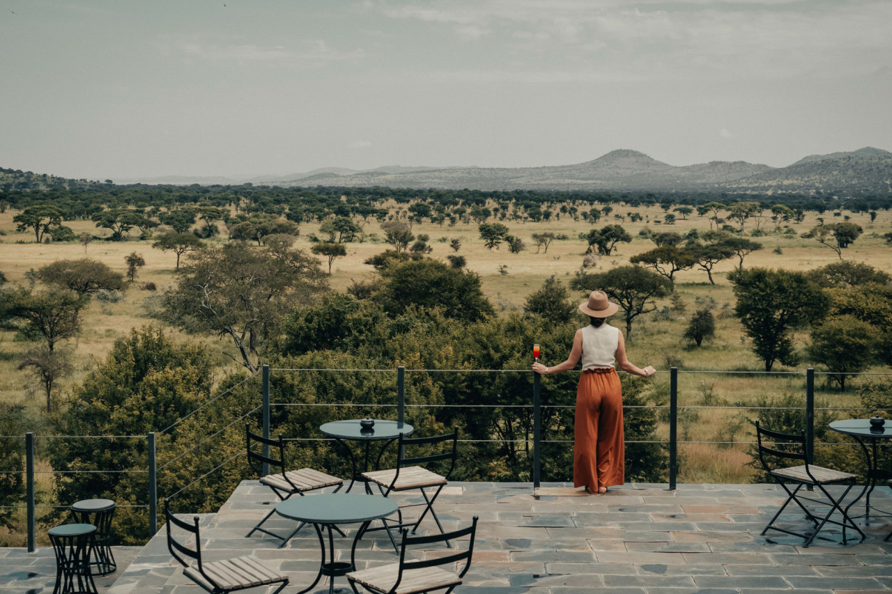 Im Herzen der Serengeti mit Blick auf endlose Ebenen