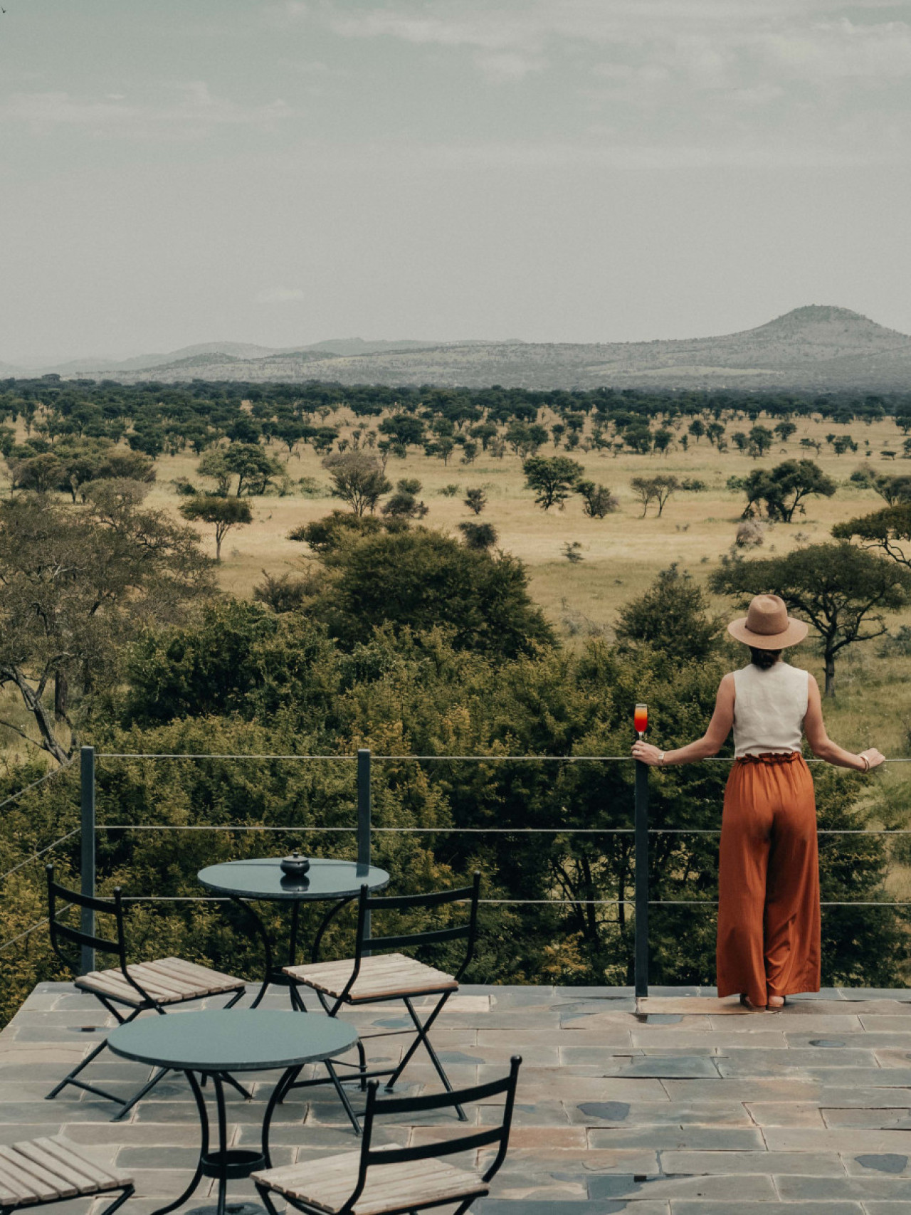 Im Herzen der Serengeti mit Blick auf endlose Ebenen