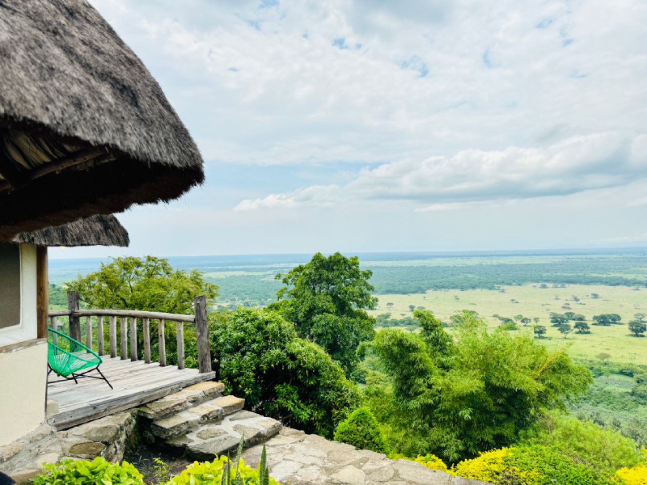 Fantastischer Ausblick über die Weiten des Parks