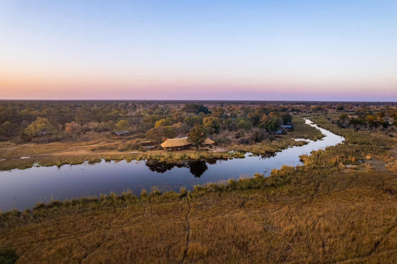 An kleiner Lagune im Delta gelegen