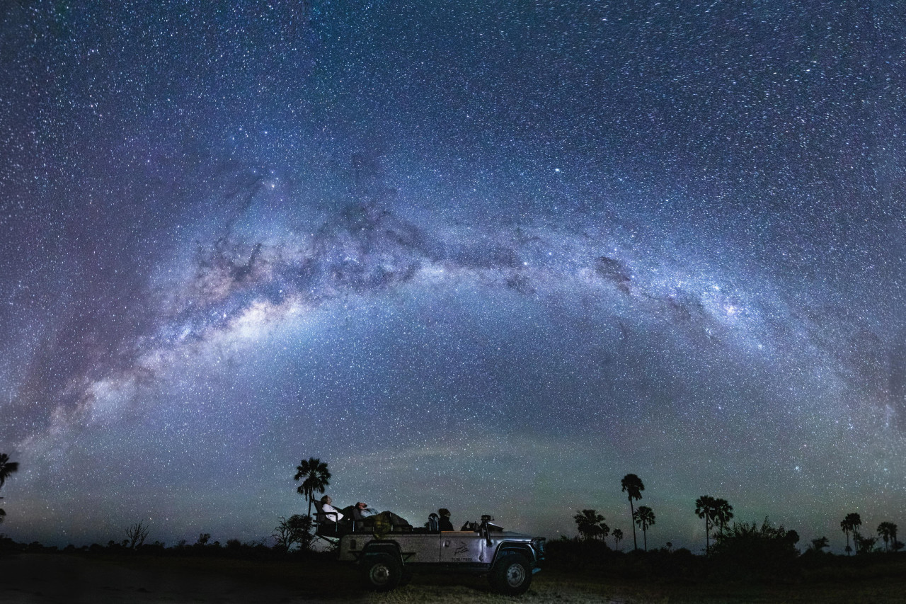 Einmaliger Sternenhimmel während Nachtpirsch