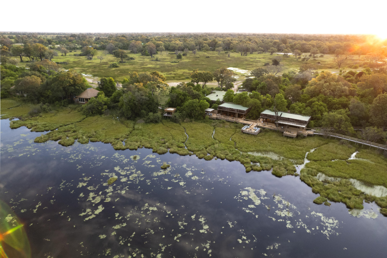 Vumbura Plains aus der Adler-Perspektive