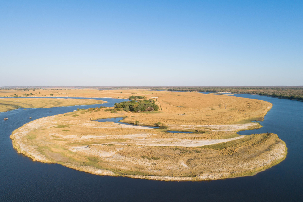 Atemberaubende Lage am Ufer des Chobe-Flusses