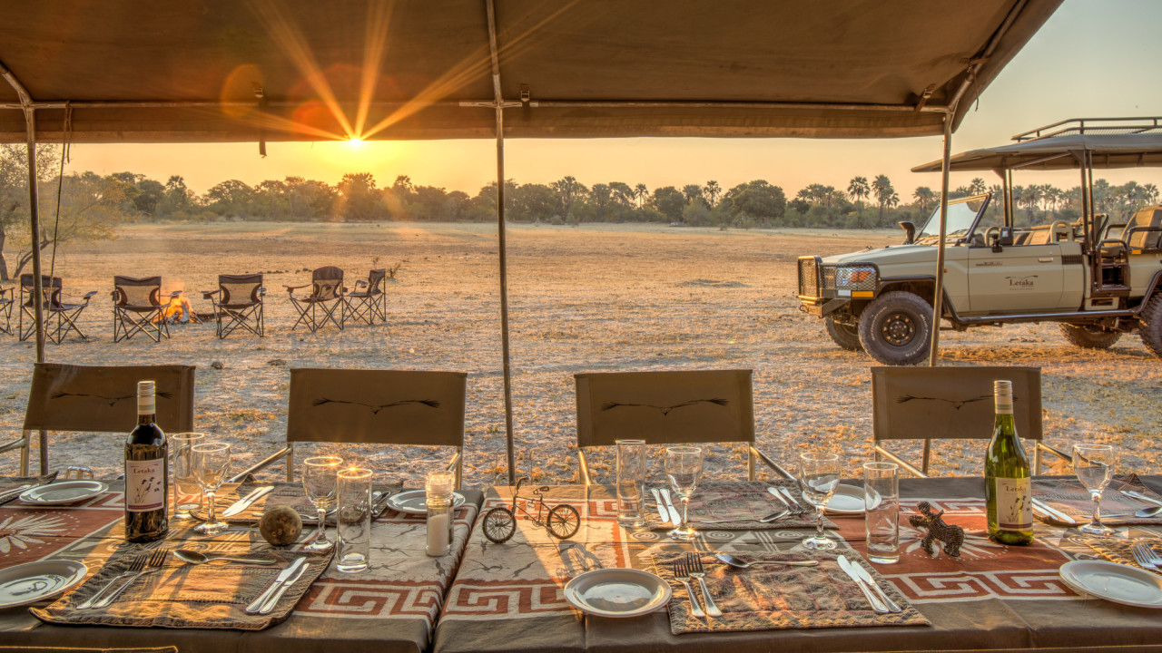 Luxuriöses mobiles Camp in unberührter Wildnis