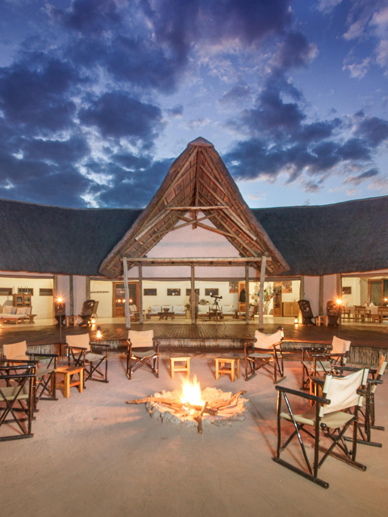 Charmantes Camp in offenen Graslandschaften