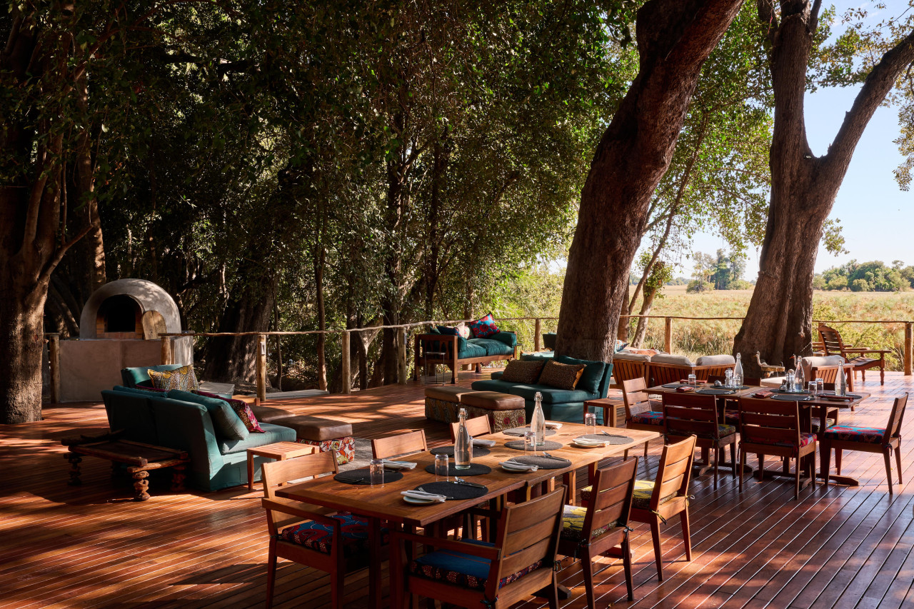 Großzügige Veranda für leckere Mahlzeiten