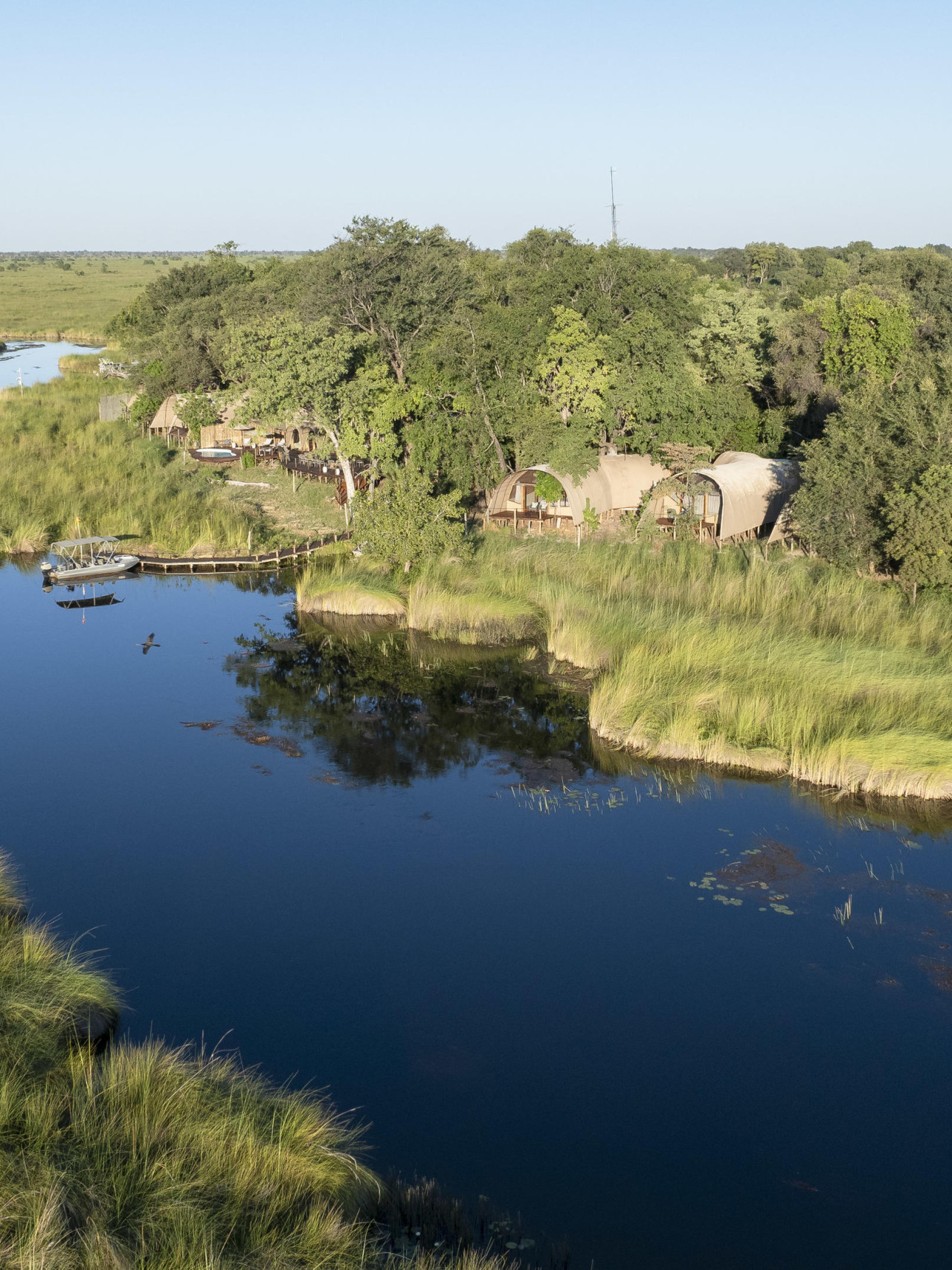 Oase der Ruhe und des Friedens in Moremi