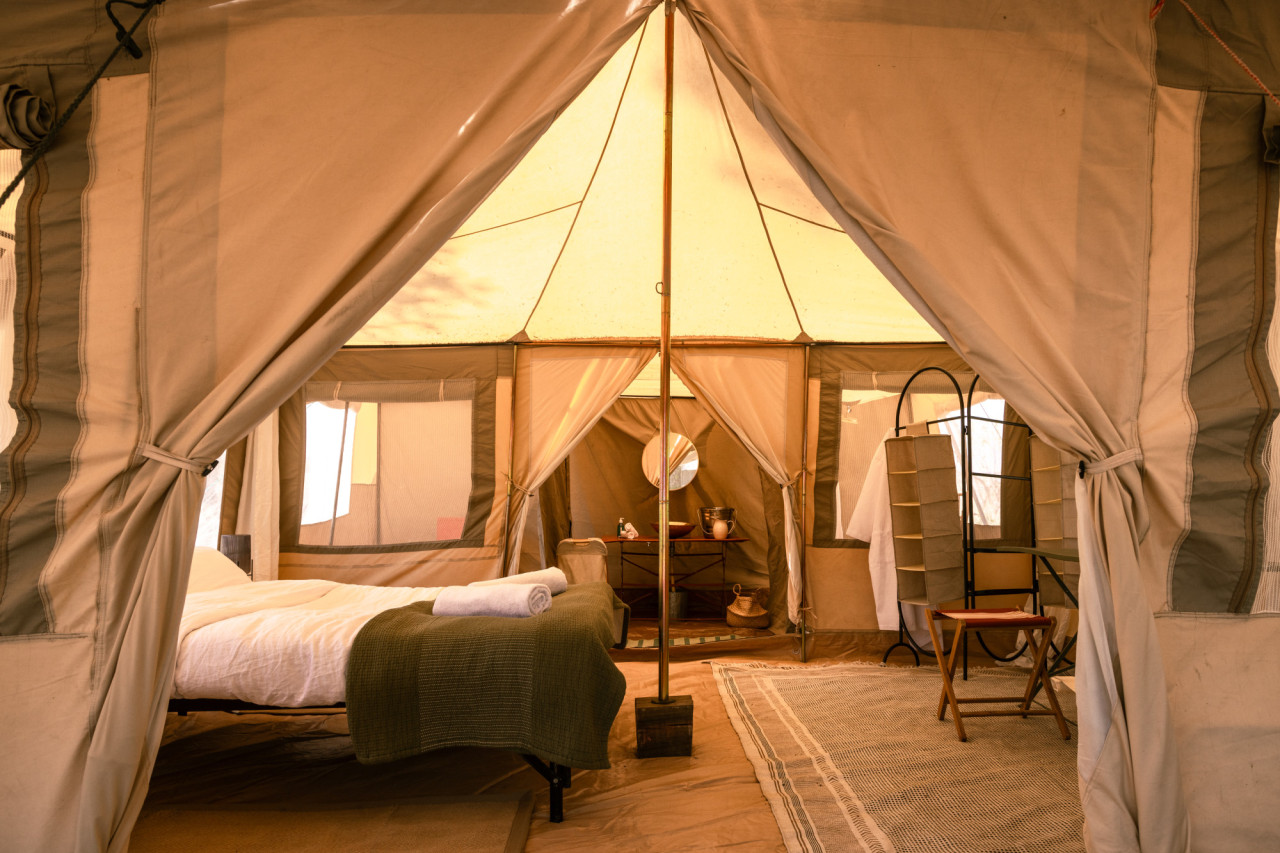 Ultimativer Luxus während Mobile Camping Safari