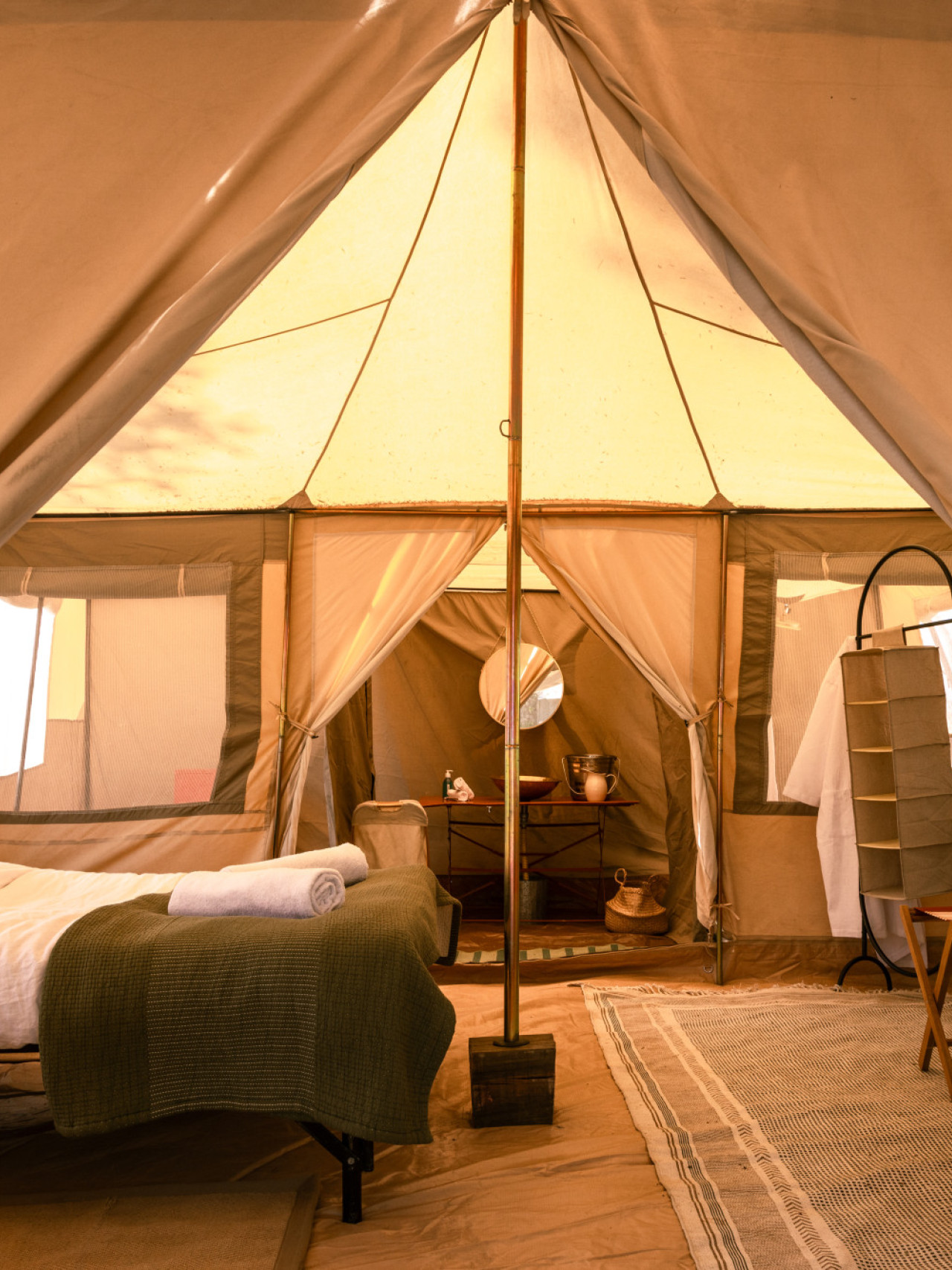 Ultimativer Luxus während Mobile Camping Safari