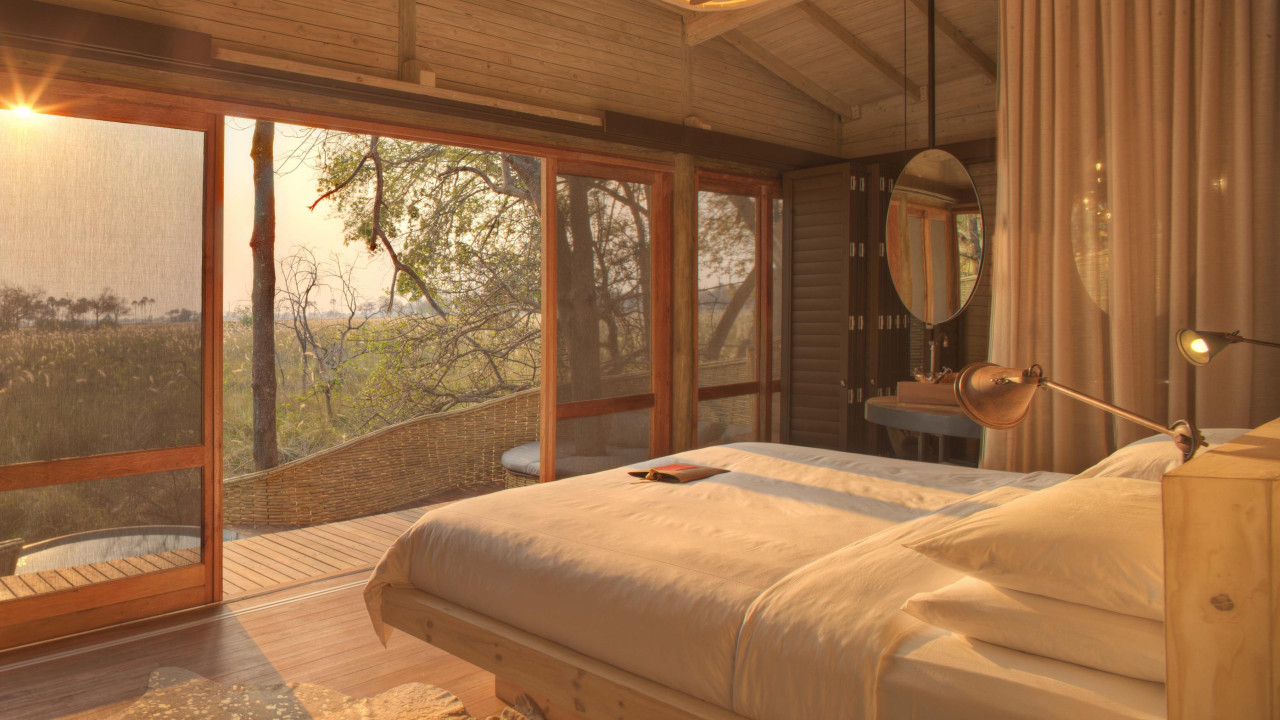 Fantastische Aussicht auf das Okavango Delta