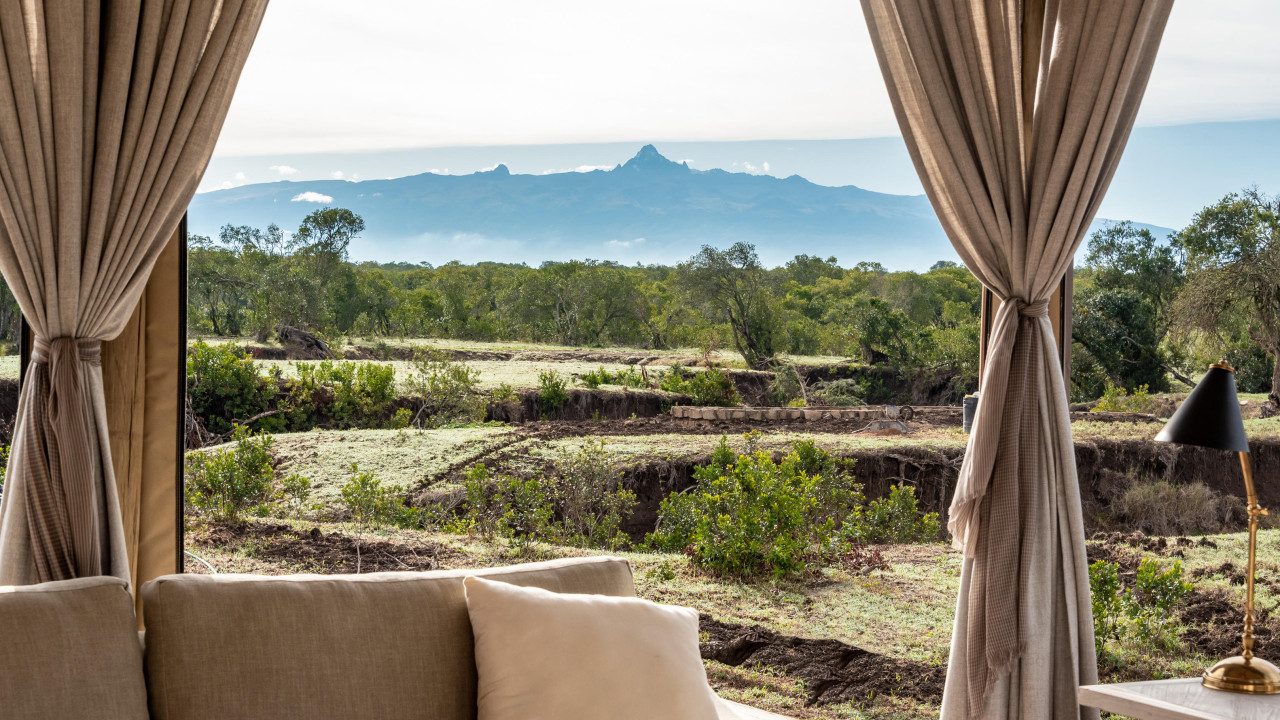 Atemberaubender Blick auf den Mount Kenya