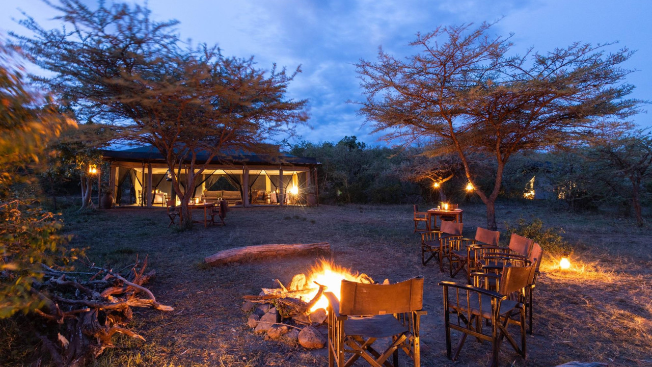 Authentisches Camp inmitten der Wildnis